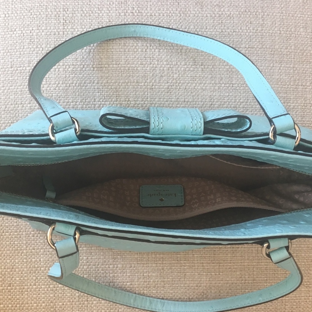 Kate Spade Ostrich Embossed Leather Tote - Picture 3 of 3